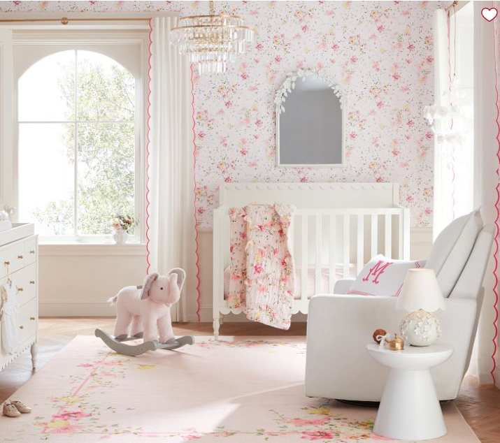 Pottery Barn Nursery in Pinks for girls