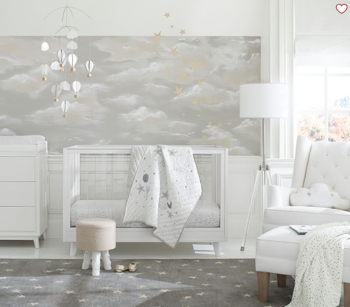 Pottery Barn Nursery with whites