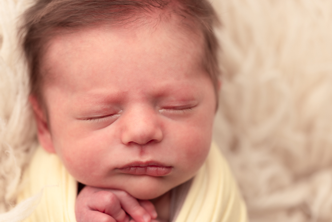 Close-up photo of baby's face