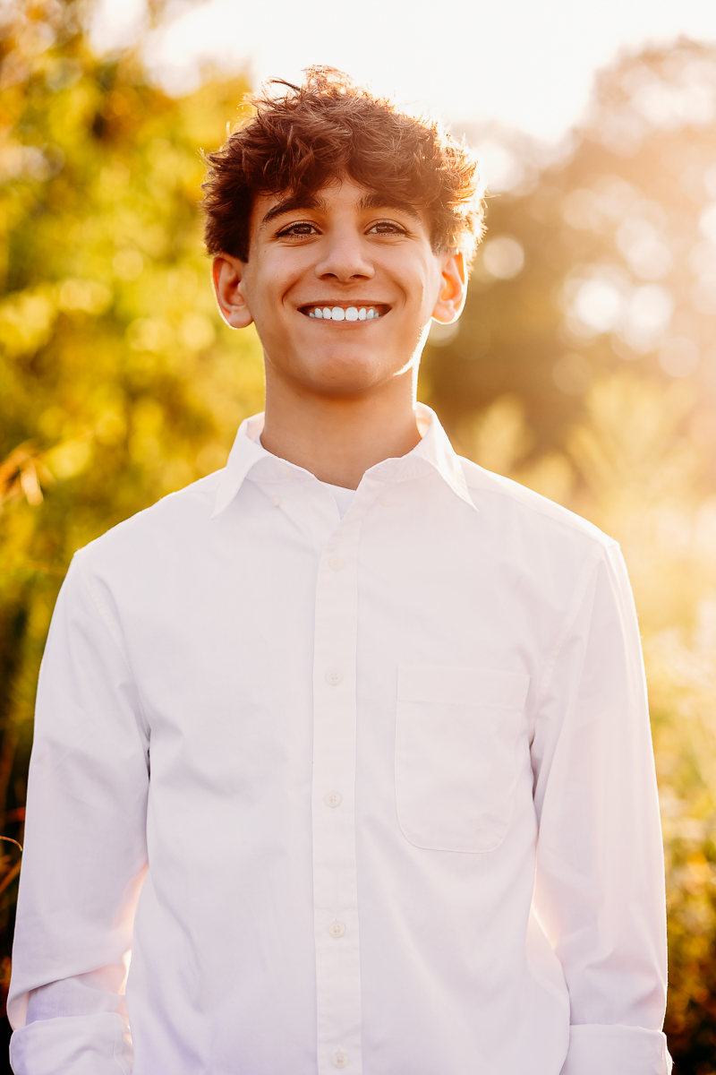 luca close up senior photo